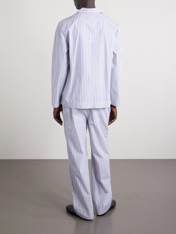 Striped Organic Cotton-Poplin Pyjamas - BK