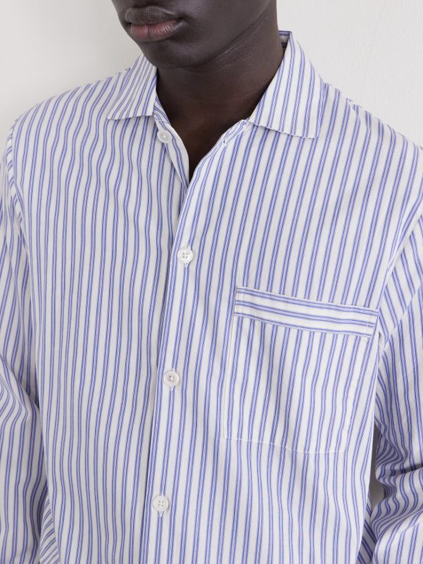 Striped Organic Cotton-Poplin Pyjamas - CU