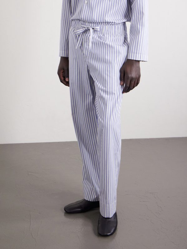 Striped Organic Cotton-Poplin Pyjamas - FR
