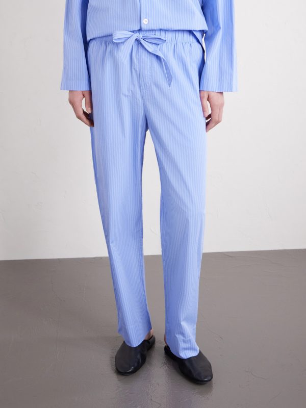 Striped Organic Cotton-Poplin Pyjamas - FR Striped Organic Cotton-Poplin Pyjamas - FR