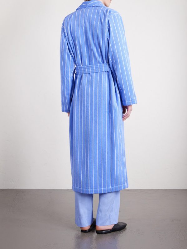 Belted Striped Organic Cotton-Terry Robe - BK Belted Striped Organic Cotton-Terry Robe - BK