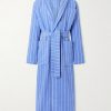 Belted Striped Organic Cotton-Terry Robe Belted Striped Organic Cotton-Terry Robe