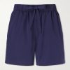 Straight-Leg Organic Cotton-Poplin Shorts Straight-Leg Organic Cotton-Poplin Shorts