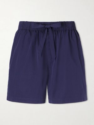 Straight-Leg Organic Cotton-Poplin Shorts Straight-Leg Organic Cotton-Poplin Shorts