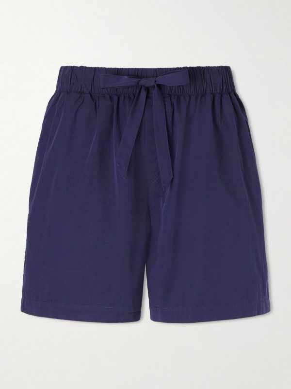 Straight-Leg Organic Cotton-Poplin Shorts Straight-Leg Organic Cotton-Poplin Shorts