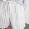 Straight-Leg Striped Organic Cotton-Poplin Shorts - CU Straight-Leg Striped Organic Cotton-Poplin Shorts - CU