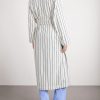 Belted Striped Organic Cotton-Terry Robe - BK Belted Striped Organic Cotton-Terry Robe - BK