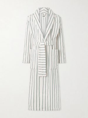 Belted Striped Organic Cotton-Terry Robe Belted Striped Organic Cotton-Terry Robe