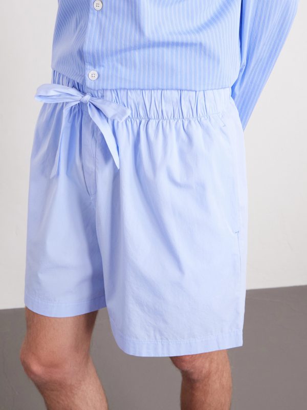 Straight-Leg Organic Cotton-Poplin Shorts - CU