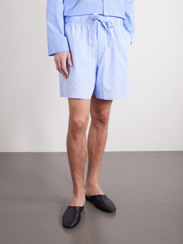 Straight-Leg Organic Cotton-Poplin Shorts - FR
