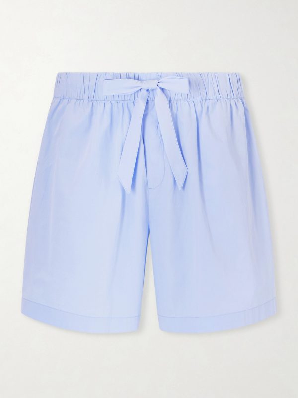 Straight-Leg Organic Cotton-Poplin Shorts