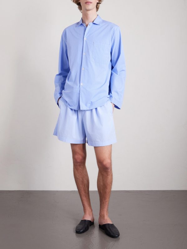 Straight-Leg Organic Cotton-Poplin Shorts - OU