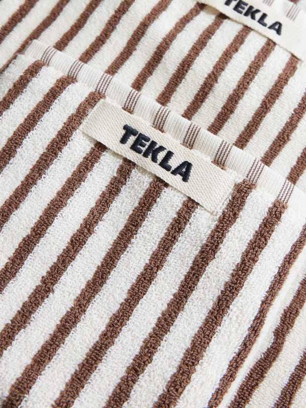 Set-of-Three Logo-Appliquéd Striped Organic Cotton-Terry Towels - CU Set-of-Three Logo-Appliquéd Striped Organic Cotton-Terry Towels - CU