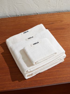 Set-of-Three Logo-Appliquéd Organic Cotton-Terry Towels