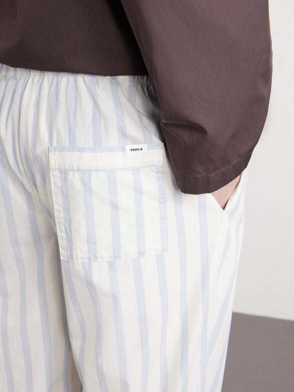 Straight-Leg Striped Organic Cotton-Poplin Pyjama Trousers - CU Straight-Leg Striped Organic Cotton-Poplin Pyjama Trousers - CU