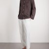 Straight-Leg Striped Organic Cotton-Poplin Pyjama Trousers - OU Straight-Leg Striped Organic Cotton-Poplin Pyjama Trousers - OU
