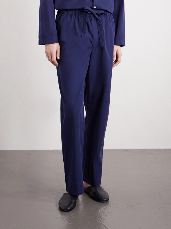 Straight-Leg Organic Cotton-Poplin Pyjama Trousers - FR Straight-Leg Organic Cotton-Poplin Pyjama Trousers - FR