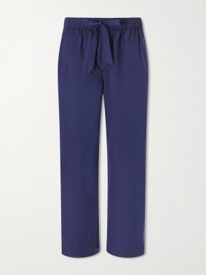 Straight-Leg Organic Cotton-Poplin Pyjama Trousers