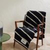 Logo-Appliquéd Striped Wool Blanket - OU