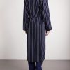 Belted Striped Organic Cotton-Terry Robe - BK Belted Striped Organic Cotton-Terry Robe - BK