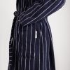 Belted Striped Organic Cotton-Terry Robe - CU Belted Striped Organic Cotton-Terry Robe - CU