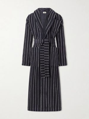 Belted Striped Organic Cotton-Terry Robe Belted Striped Organic Cotton-Terry Robe