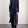 Belted Striped Organic Cotton-Terry Robe - OU Belted Striped Organic Cotton-Terry Robe - OU