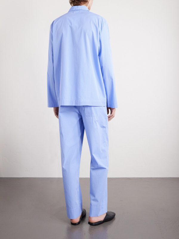 Striped Organic Cotton-Poplin Pyjama Trousers - BK
