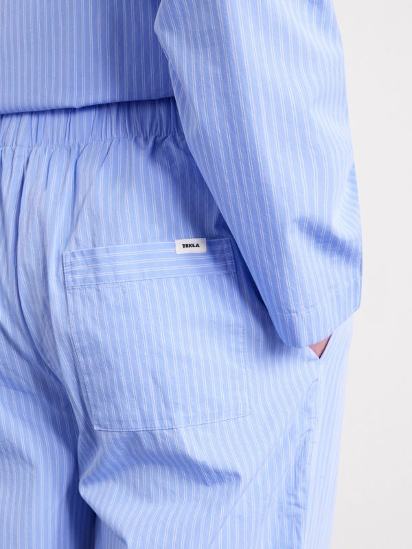 Striped Organic Cotton-Poplin Pyjama Trousers - CU