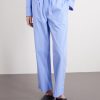 Striped Organic Cotton-Poplin Pyjama Trousers - FR