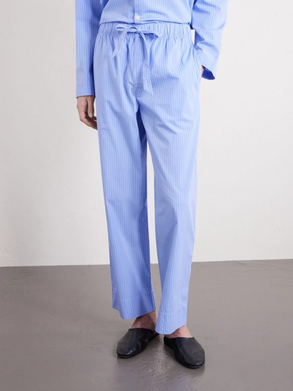 Striped Organic Cotton-Poplin Pyjama Trousers - FR
