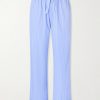 Striped Organic Cotton-Poplin Pyjama Trousers