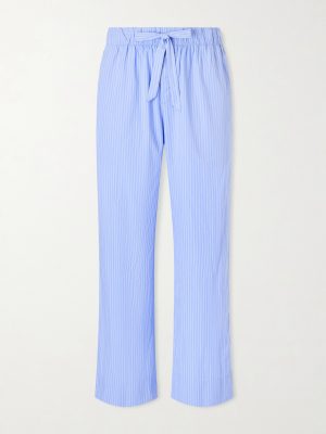 Striped Organic Cotton-Poplin Pyjama Trousers