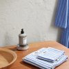 Set of Three Logo-Appliquéd Striped Organic Cotton-Terry Towels - OU Set of Three Logo-Appliquéd Striped Organic Cotton-Terry Towels - OU