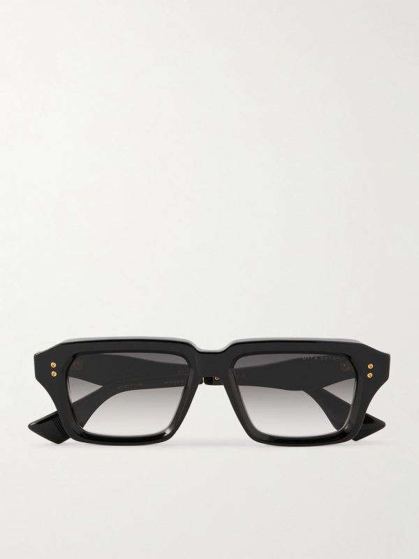 Detron Square-Frame Titanium and Acetate Sunglasses