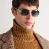 Meta-Evo One Square-Frame Gold-Tone and Acetate Sunglasses - OU