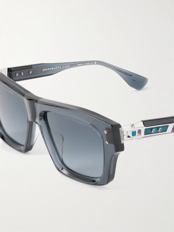 Grandmaster-Eight Square-Frame Acetate and Titanium Sunglasses - CU Grandmaster-Eight Square-Frame Acetate and Titanium Sunglasses - CU