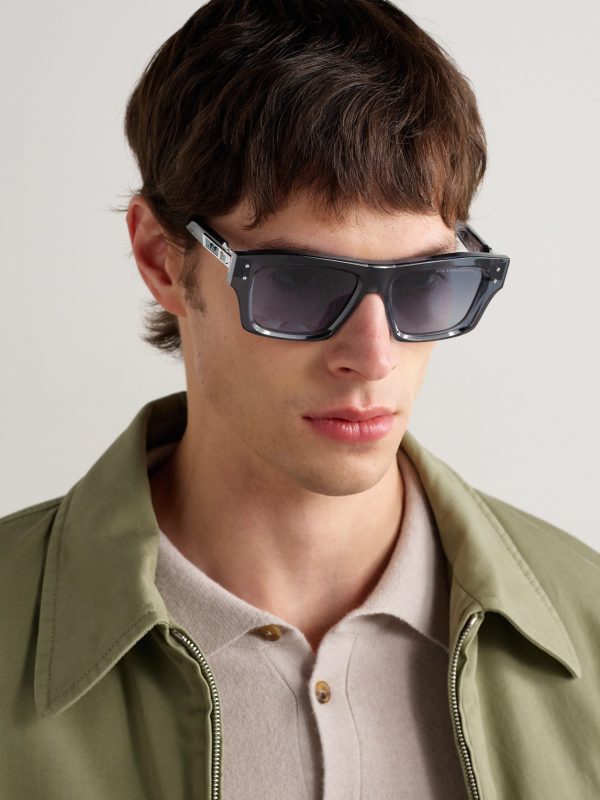 Grandmaster-Eight Square-Frame Acetate and Titanium Sunglasses - OU Grandmaster-Eight Square-Frame Acetate and Titanium Sunglasses - OU