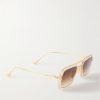 Aviator-Style Gold-Tone and Acetate Sunglasses - FR Aviator-Style Gold-Tone and Acetate Sunglasses - FR