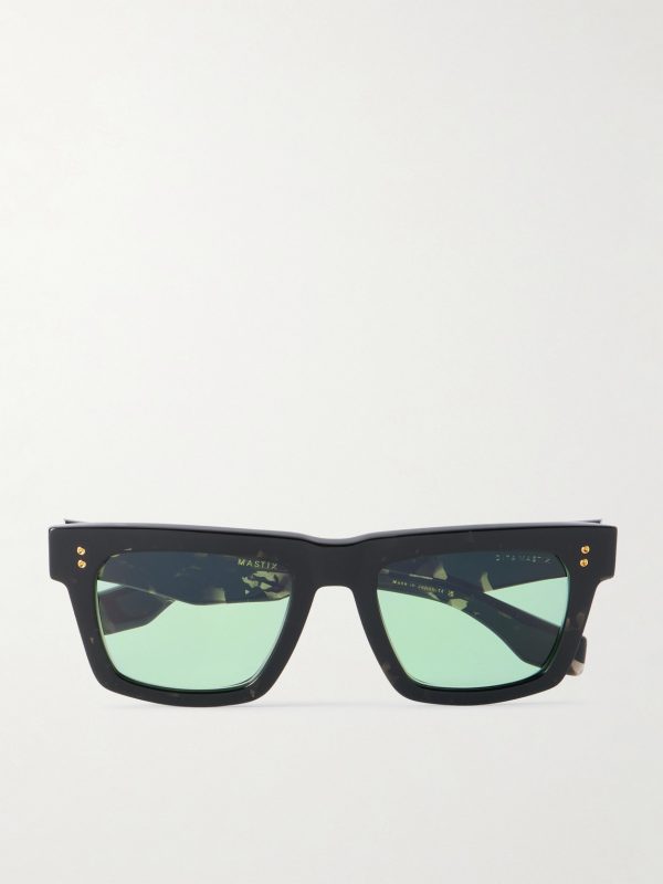 Mastix Square-Frame Tortoiseshell Acetate Sunglasses