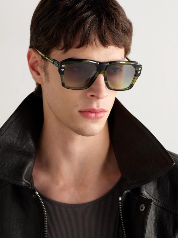 Grand-APX D-Frame Acetate Sunglasses - OU Grand-APX D-Frame Acetate Sunglasses - OU
