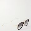 Aviator-Style Gold-Tone and Acetate Sunglasses - FR Aviator-Style Gold-Tone and Acetate Sunglasses - FR