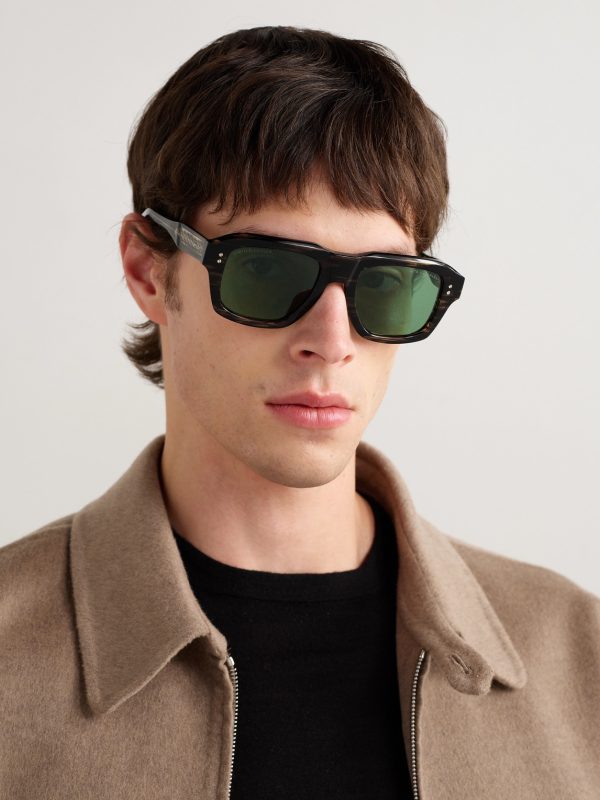 Magnaleapr D-Frame Tortoiseshell Acetate Sunglasses - OU Magnaleapr D-Frame Tortoiseshell Acetate Sunglasses - OU