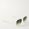 Aviator-Style Gold-Tone and Acetate Sunglasses - FR