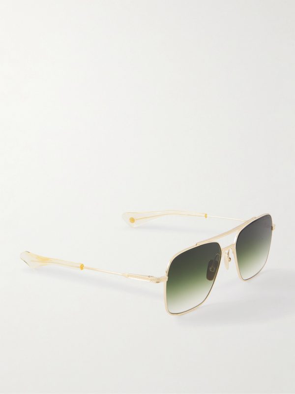 Aviator-Style Gold-Tone and Acetate Sunglasses - FR