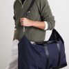 Leather-Trimmed Recycled-Nylon Weekend Bag - FR Leather-Trimmed Recycled-Nylon Weekend Bag - FR