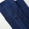 Logo-Embroidered Ribbed Silk Socks - CU