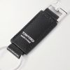 Silver-Tone Leather Keychain - CU