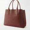 East West Full-Grain Leather Tote Bag - BK East West Full-Grain Leather Tote Bag - BK