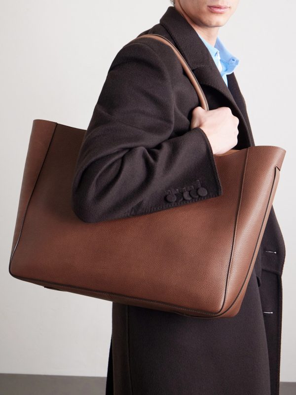 East West Full-Grain Leather Tote Bag - FR East West Full-Grain Leather Tote Bag - FR
